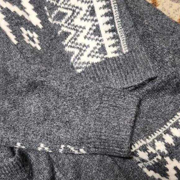 Lucky Brand Charcoal and Ivory Cardigan - Picture 3 of 9